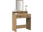 Syfax™ Tavolo Da Trucco Rovere Artigianale 79 X 41 X 140 Cm