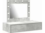 Syfax™ Tavolo Da Trucco Grigio 83 X 40 X 70 Cm Legno Multistrato