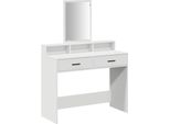 Syfax™ Tavolo Da Trucco Bianco 100 X 41 X 140 Cm Legno Multistrato