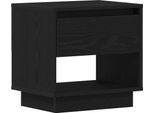 Syfax™ Comodino Rovere Nero 45 X 34 X 44 Cm Legno Multistrato