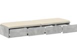 Syfax™ Cassetti Per Letto Grigio Cemento 120 X 36,5 X 16,5 Cm