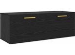 Syfax™ Armadietto A Muro Rovere Nero 100 X 36.5 X 35 Cm