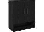 Syfax™ Mobiletto A Muro Rovere Nero 60 X 31 X 70 Cm Legno Multistrato