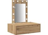 Syfax™ Tavolo Da Trucco Marrone 60 X 40 X 70 Cm Legno Multistrato