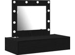 Syfax™ Tavolo Da Trucco Nero 83 X 40 X 70 Cm Legno Multistrato
