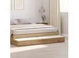 Syfax™ Cassetti Per Letto Rovere Artigianale 200 X 36,5 X 16,5 Cm