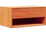 Syfax™ Comodino Con Cassetto Marrone Cerato 50 X 32,5 X 24 Cm