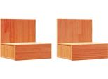 Syfax™ Comodino Con Cassetto 2 Pcs Marrone Cerato 42 X 32,5 X 40 Cm