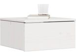 Syfax™ Comodino 2 Pcs Bianco 37 X 35 X 18,5 Cm Legno Di Pino Massello