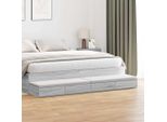 Syfax™ Cassetti Per Letto Grigio Sonoma 200 X 36,5 X 16,5 Cm