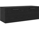 Syfax™ Armadietto A Muro Rovere Nero 100 X 36.5 X 35 Cm