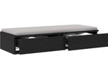 Syfax™ Cassetti Per Letto Con Cassetto Rovere Nero 75 X 36,5 X 16,5 Cm