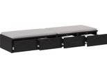 Syfax™ Cassetti Per Letto Rovere Nero 120 X 36,5 X 16,5 Cm