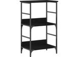 Syfax™ Libreria Rovere Nero 50 X 33 X 82 Cm Legno Multistrato