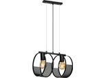 Lampada A Sospensione Nera Hydra 2751/Z-B-2 - Design Moderno E Funzionalità Con Regolazione In Altezza E Attacco E27