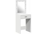 Syfax™ Tavolo Da Trucco Bianco 50 X 41 X 135 Cm Legno Multistrato