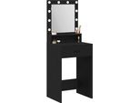 Syfax™ Tavolo Da Trucco Rovere Nero 50 X 41 X 135 Cm Legno Multistrato