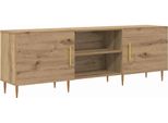 Syfax™ Mobile Tv Rovere Artigianale 150 X 30 X 50 Cm Legno Multistrato