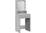 Syfax™ Tavolo Da Trucco Con Lo Scaffale Grigio Sonoma 50 X 41 X 135 Cm