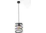 Lampada A Sospensione Moderna Spring 2784/Z-B-1 Nero Regolabile In Altezza E27 Metallo Ip 20