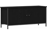 Syfax™ Mobile Tv Rovere Nero 100 X 35 X 45 Cm Legno Multistrato
