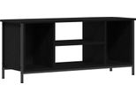 Syfax™ Mobile Tv Rovere Nero 102 X 35 X 45 Cm Legno Multistrato