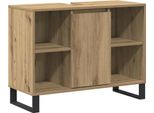 Syfax™ Mobile Da Bagno Con Porta Rovere Artigianale 80 X 33 X 60 Cm