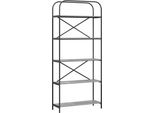 Syfax™ Libreria Grigio Sonoma 80 X 30 X 183 Cm Legno Multistrato