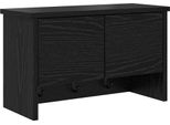 Syfax™ Appendiabiti A Muro Con Lo Scaffale Rovere Nero 50 X 20 X 30 Cm