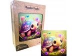 Puzzle Didattico In Legno A3 Tartaruga Magica Per Bambini E Adulti 240 Pezzi Grande