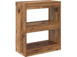 Syfax™ Armadio Per Libri Legno Vecchio 60 X 30 X 72 Cm