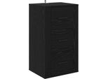 Syfax™ Credenza Rovere Nero 40 X 33 X 70 Cm Legno Multistrato