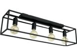 Lampada A Sospensione Moderna Loft Horus 2867/Z-B-4 Nero Opaco 4 Punti Luce E27