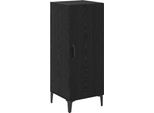 Syfax™ Credenza Rovere Nero 34,5 X 34 X 90 Cm Legno Multistrato