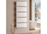 S'afielina Radiatore Elettrico Per Asciugamani 1320×600 Mm, Radiatore Elettrico Per Bagno Con Termostato, Wifi, Timer Programmabile, Display Lcd, 800 W, Bianco