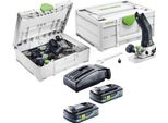 Festool Mfkc 700 Eb-Basic Modulo Batteria Fresatrice Per Bordi 18 V 8 Mm Brushless + 2X Batteria 4,0 Ah + Caricabatteria + Set Di Accessori + Systainer