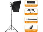 Luce Video A Led Per Fotografia, Luminosità Regolabile, Ampia Temperatura Di Colore, 1 Kit Nero