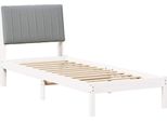 Vidaxl Struttura Letto Con Testiera Bianca 80 X 200 Cm In Legno Di Pino Massiccio