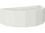 Vidaxl Fioriera Bianca 120 X 60 X 35 Cm In Acciaio