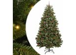 Vidaxl Albero Di Natale Artificiale Verde 240 Cm In Pvc E Metallo