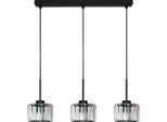 Lampada Da Soffitto Nera A Sospensione In Vetro Omena 14-954