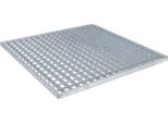 Vidaxl Griglia Silver 60 X 60 X 2 Cm Acciaio Zincato A Caldo