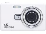 Fotocamera Digitale, 50MP 4K Fotocamera Con Zoom Digitale 16X Anti Shake, 2,4 Pollici Ips Schermo A Colori Fotocamera Compatta Per Bambini Ragazza Adolescente Ragazzo, Fotocamera Per Bambini (32GB)