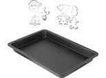Teglia E 7 Tagliabiscotti Natalizi In Acciaio Inox - Zenker - 42X29 Cm