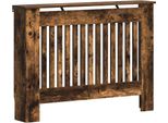 Vidaxl Copriradiatore Rovere Fumé 112 X 19 X 81,5 Cm
