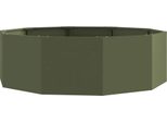 Vidaxl Fioriera Verde Oliva 120 X 120 X 35 Cm Acciaio