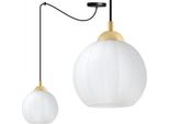 Costa Lampada A Sospensione Spider Nera E Dorata – Lampada A Sospensione A 1 Luce Con Sfera Bianca E27