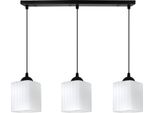 Riffle Lampada A Sospensione Nera – Lampada A Sospensione A 3 Luci Con Cubi Bianchi E27