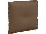 Vidaxl Cuscino Per Lo Schienale Marrone 50 X 19 X 45 Cm In Tessuto