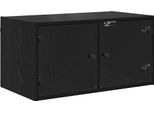 Vidaxl Armadio A Muro Look Rovere Nero 68 X 37 X 35 Cm Materiale A Base Di Legno